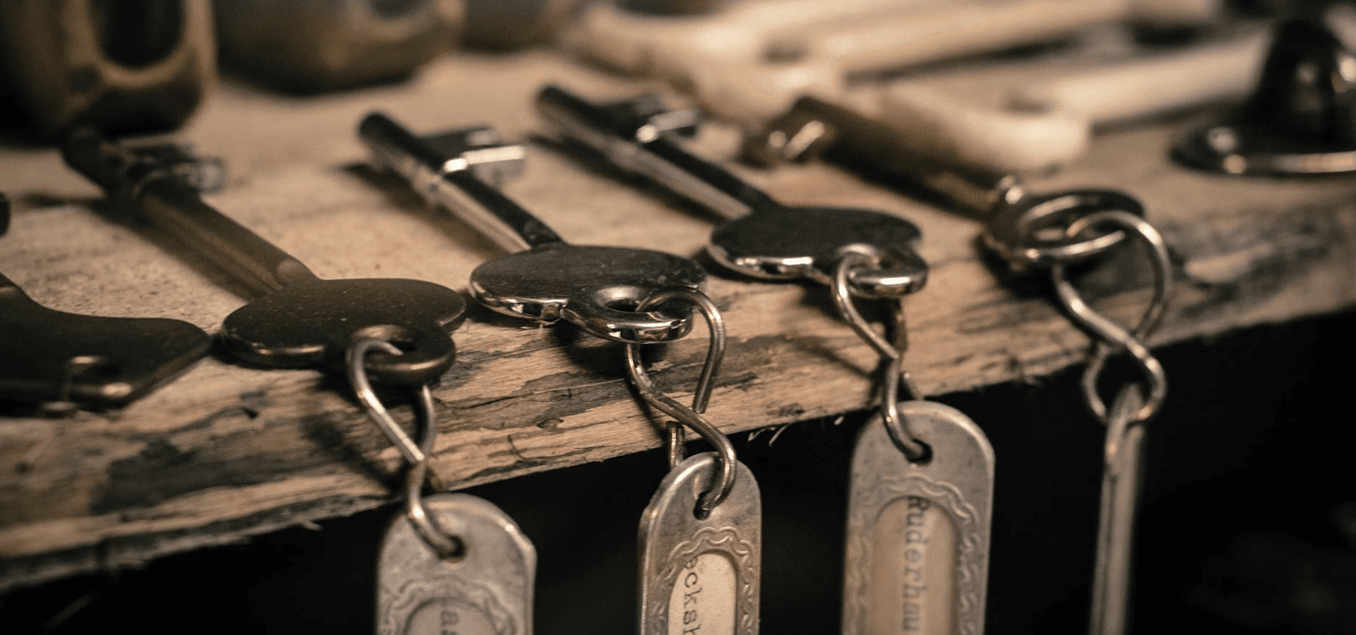 Vintage keys background